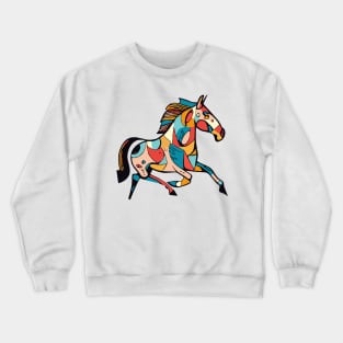 Colorful horse - horse lover design, horse gift Crewneck Sweatshirt